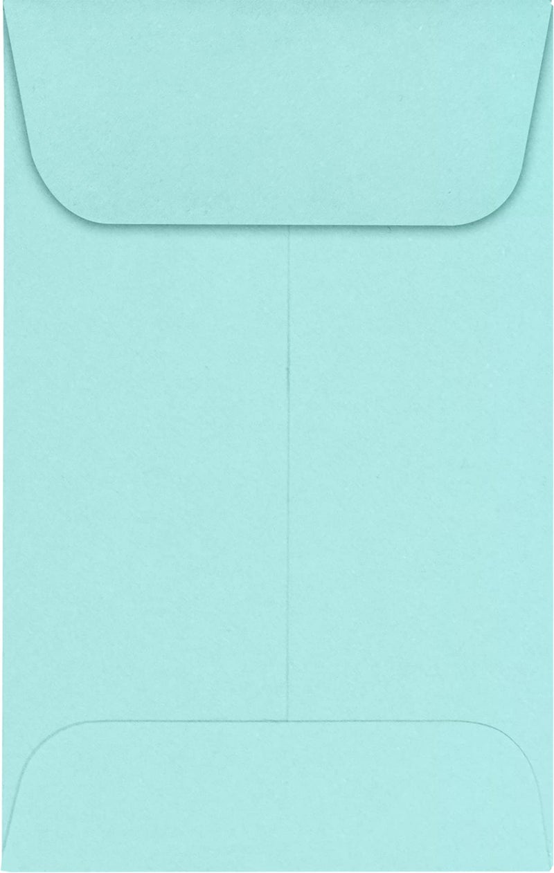 Envelopes.com LUXPaper Coin Envelopes, Seafoam, 2 1/4-Inch x 3 1/2-Inch, 50-Count - Image 1